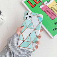 Stitched marble phone case