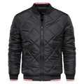 Men's Stand Collar Cotton-padded Jacket Solid Color Casual Cotton-padded Jacket