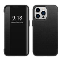 Plain Leather Business Flip Phone Case With Anti Drop Function