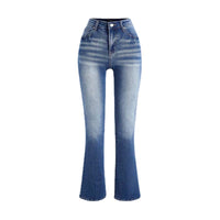 European And American Ladies Jeans Temperament Wild Washed Casual Pants