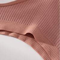 Womens Seamless Low-rise Cotton Sports Underwear