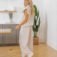 Women's Fashionable Trendy Ruffle Sleeve Two-Piece Set For Women