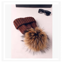 Autumn and winter new scorpion hair ball children's wool hat