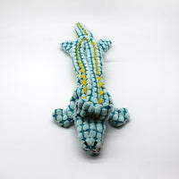 Dog chews and makes noise alligator toy
