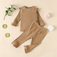 Children's Two Piece Cotton Housewear With Flying Sleeves