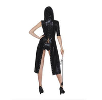 Sexy Patent Leather One-piece Cloak Coat Costume