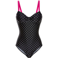 Women's sexy one-piece polka dot print swimsuit