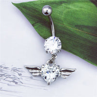 Heart-shaped Belly Button Puncture Human Body Jewelry