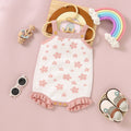 Girls' Cute Fashion Jacquard Sling Triangle Rompers
