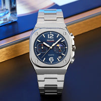 Mens Casual Waterproof Multifunctional Business Quartz Watch