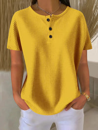 Summer New Solid Color Pullover Loose Top