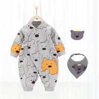 Cotton Jumpsuit Warm Newborn Crawling Suit