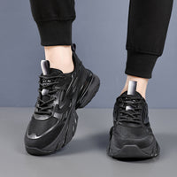 Fashion Breathable Mesh Cloth Shoes Men's Personality Trend Sports Platform Shoes