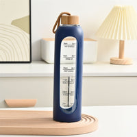 Large Capacity Portable Glass Water Bottle Single Layer High Temperature Resistance