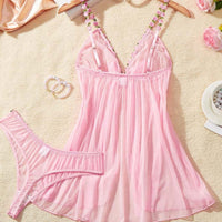 Pajamas Hollow Chest Thin Hollow Mesh Nightdress