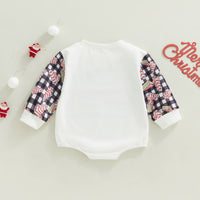 Children's Clothing Round Neck Print Long Sleeves Triangle Romper