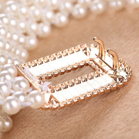 All-match Decorative Elastic Pearl Belt Girls Beautiful Fashion Elastic Waist Seal