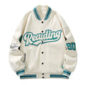 Men's Fashion Retro Alphabet Embroidered Baseball Uniform Coat