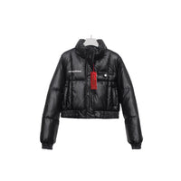 Female Big Fur Collar Puffer Jacket Coat