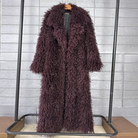 Womens Elongated Wool Coat With A Tailored Lapel