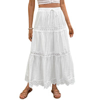 Women's Fashionable All-Match Patchwork Casual Skirt