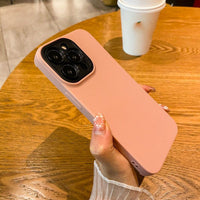 Simple Pure Color Mobile Phone Case Soft Glue