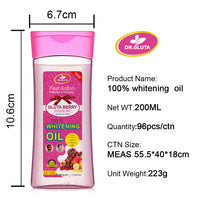 Glutathione Whitening Oil Fast Action Whitening & Anti Aging Body Oil Fruit Berry Collagen Skin Care 200ml