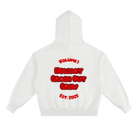 No Drawstring Hooded Pocket Sweatshirt Men's Cotton