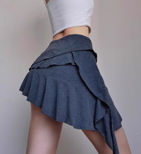 Women's Versatile Design Irregular Ribbon Skirt