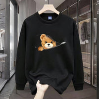 American Round Neck Printed Casual Sweatshirt