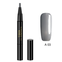 5pcs Nail Polish Pen 3 In 1 One Step Glue Pen Multicolor