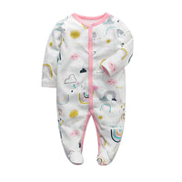 Baby cotton print jumpsuit