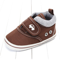Velcro solid color male baby non-slip shoes
