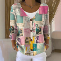 3D-printed Chunky-knit Womens Cardigan Sweater