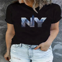 Fashion Casual Round Neck Women's T-Shirt