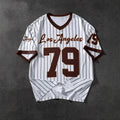 Men's Los Angeles Letter Print Short Sleeve Top