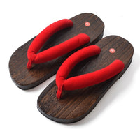 Wooden sandals and slippers round head clogs