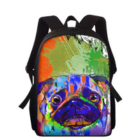 Pet dog print backpack