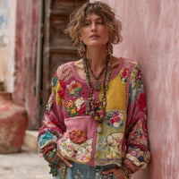 Womens Digitally Printed T-shirt Cardigan