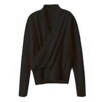 Women's Wool Skin-friendly Cross-collar Top