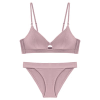 Fashionable French triangle cup bra underwear set