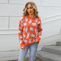 Halloween Sweater Pullover Plus Size Knitwear