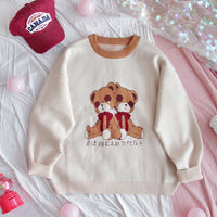 Lovely girl with big sweater