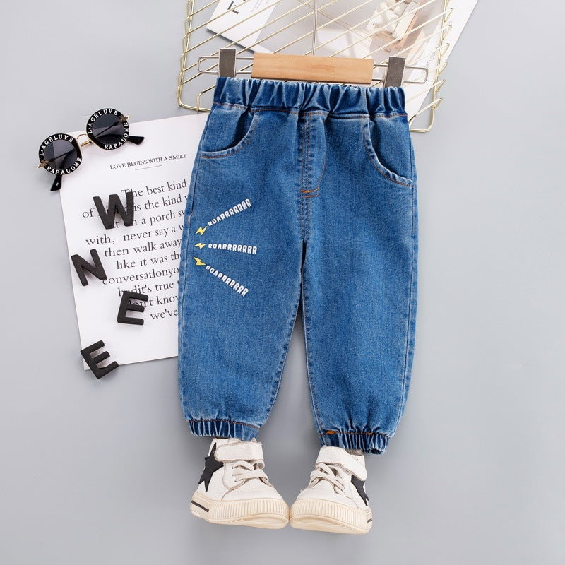 Children's Naughty Spring And Autumn Jeans