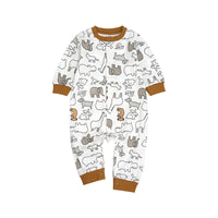 Men's and Women's Long-sleeved Baby Cotton Crawl Clothes