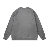 American Retro Ruffian And Handsome Creative Round Neck Long Sleeves