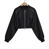 Short American-style Vintage Workwear Jacket