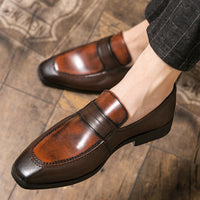 Hairstylist Retro Lazy Leather Shoes All-match Casual