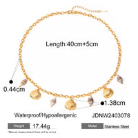 Marine Series 18K Gold Stainless Steel Necklace