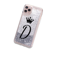 Mobile phone case 26 English letters liquid quicksand